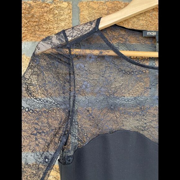 Maje mesh dress size 2 - Picture 3 of 9